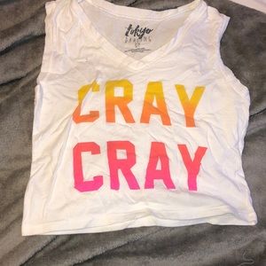 WHITE CROP TOP SWIMSUIT COVERUP